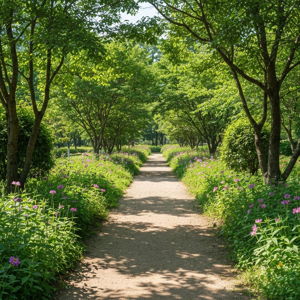Natural walking path